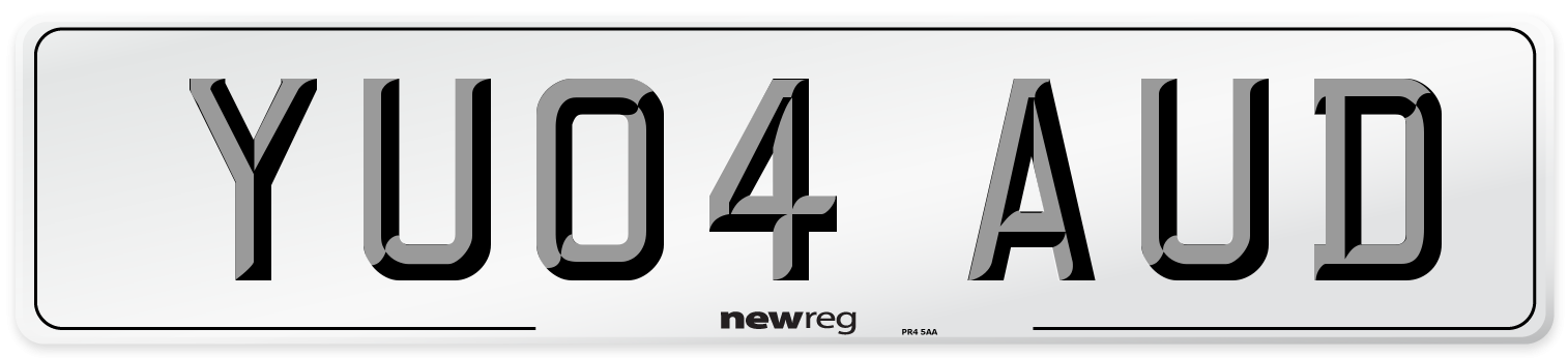 YU04 AUD Number Plate from New Reg